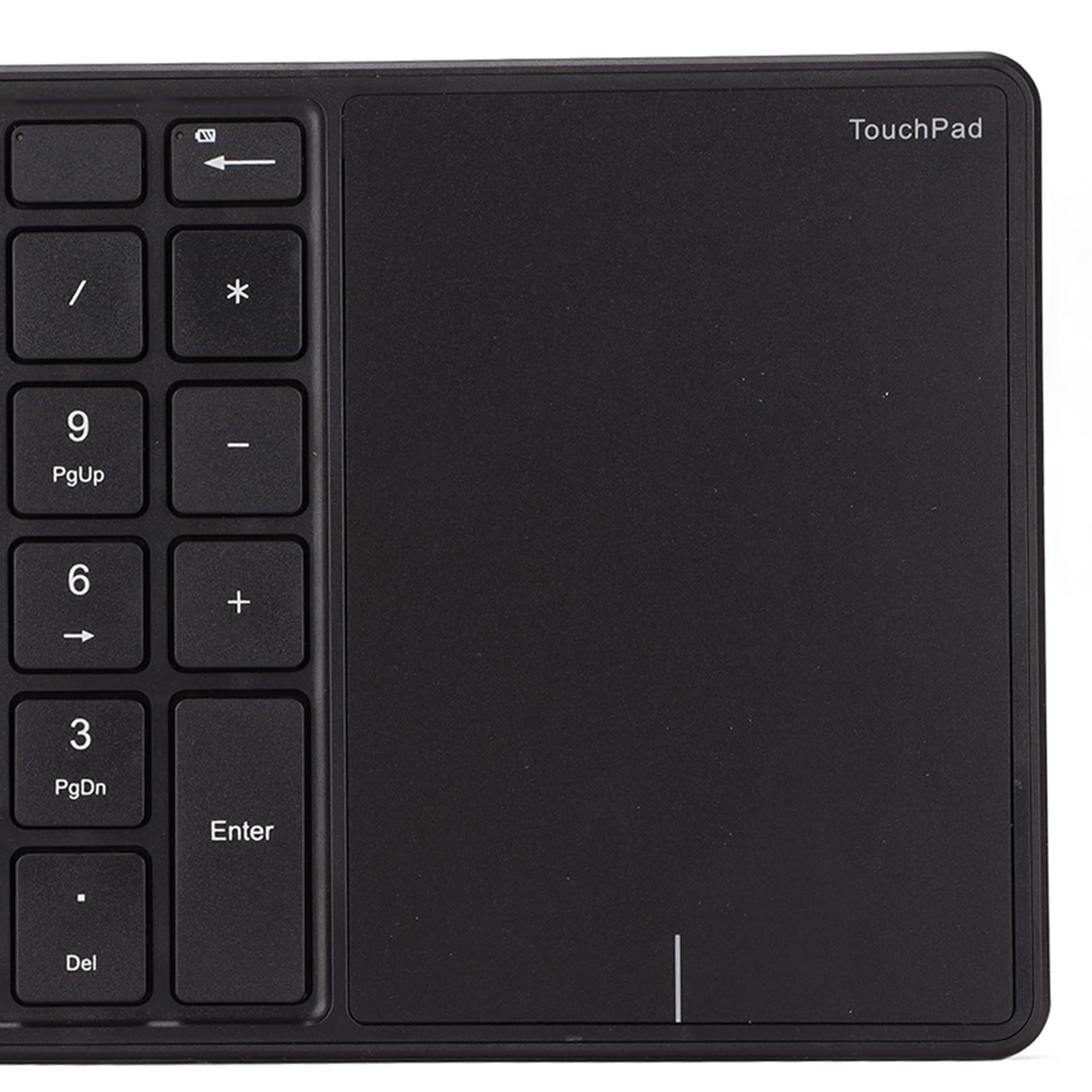 Bezprzewodowa Klawiatura Numeryczna z Panelem Dotykowym, Klawiatura Numeryczna Bluetooth do Laptopa, 22 Klawisze Bezprzewodowa Klawiatura Numeryczna BT Dual Mode, 2.4G 2 w 1 (Czarny)
