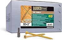 Vista 31 de Deck Plus Tornillos para valla y madera exterior con revestimiento epoxi de 2 pulgadas #8 x 2 Torx/Star Drive Incluido, rosca gruesa, tornillo Rojo