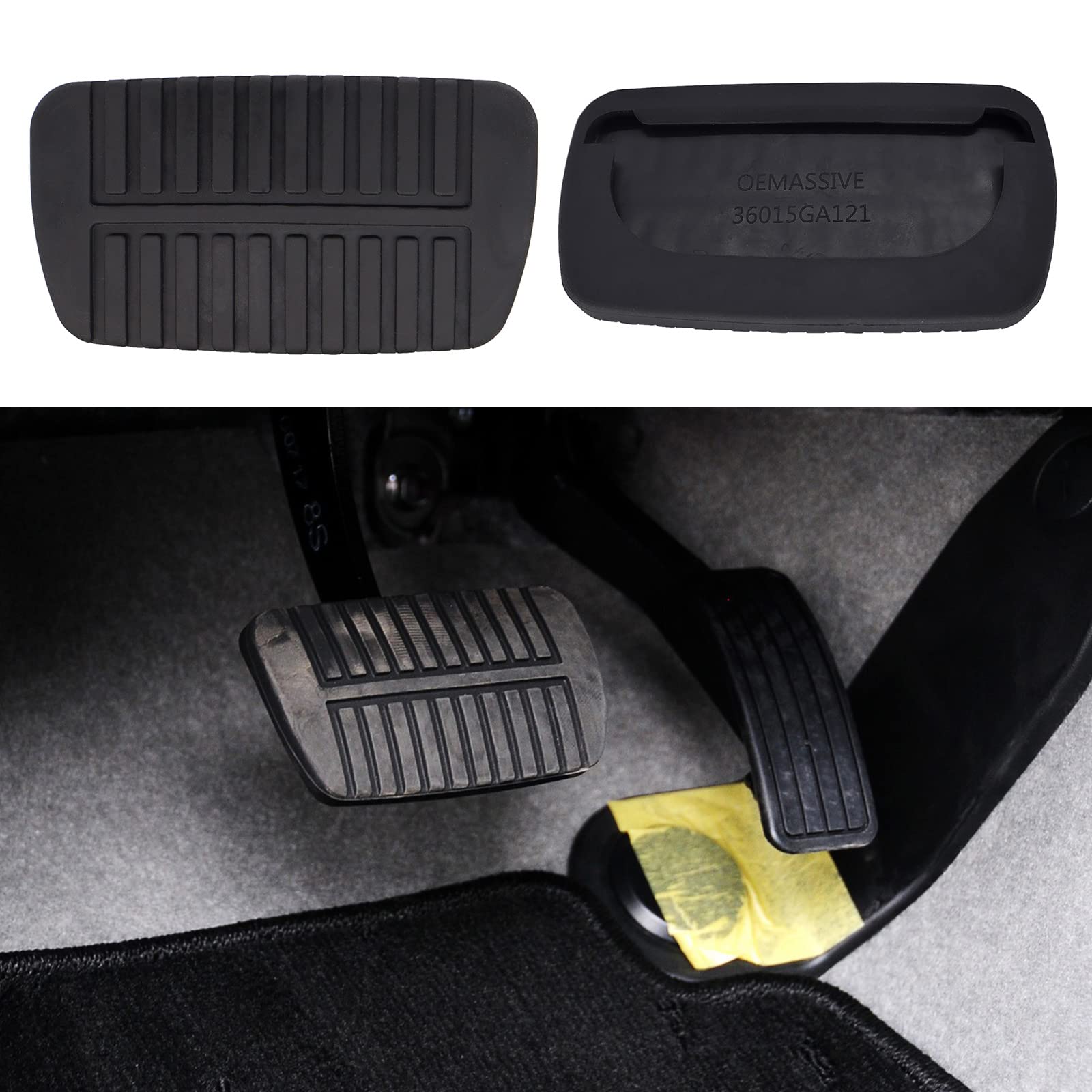 Rempedaal Pad - Een paar rem koppeling pedaal Rubber Pad voor Subaru Forester IMPREZA Legacy Outback WRX