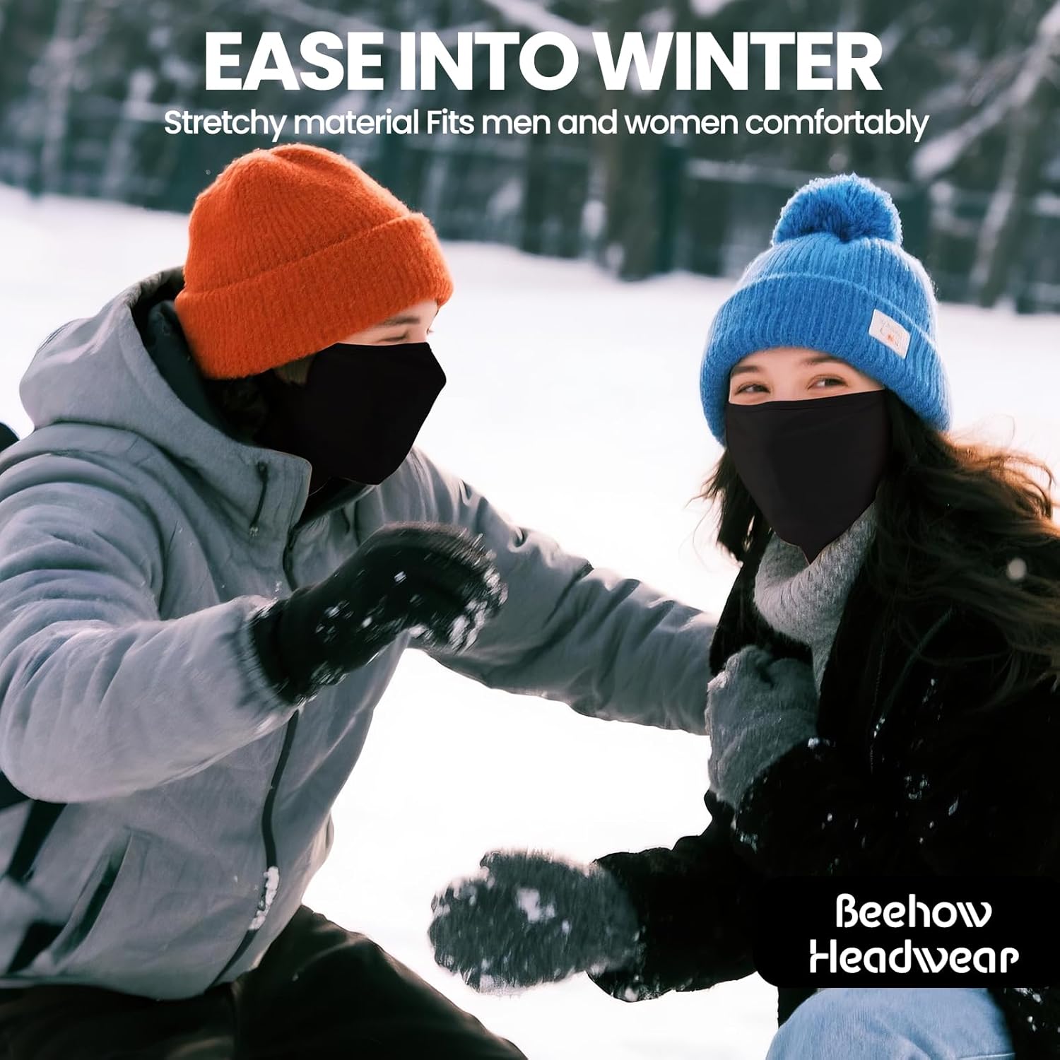 Neck Gaiter Windproof Winter Ski Mask Face Scarf for Men Women Fleece Lining for Skiing Hiking Running Motorcycling - Image 7