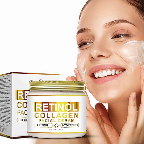 Miniatura 6 de Crema de retinol y colágeno para cara, hidratante facial antienvejecimiento, crema facial hidratante para levantar la piel, reduce las líneas finas