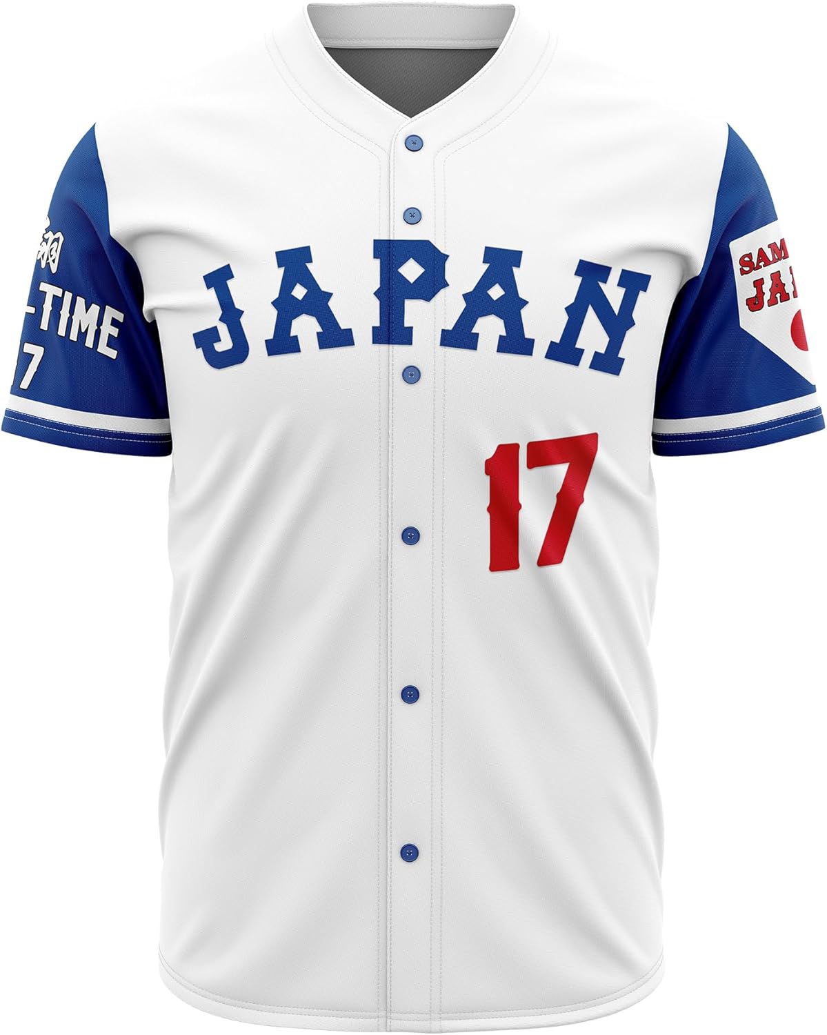 Men's #17 Japanese Baseball Jersey 90S Hip Hop Japan Baseball Jerseys Sports Shirts Stitched