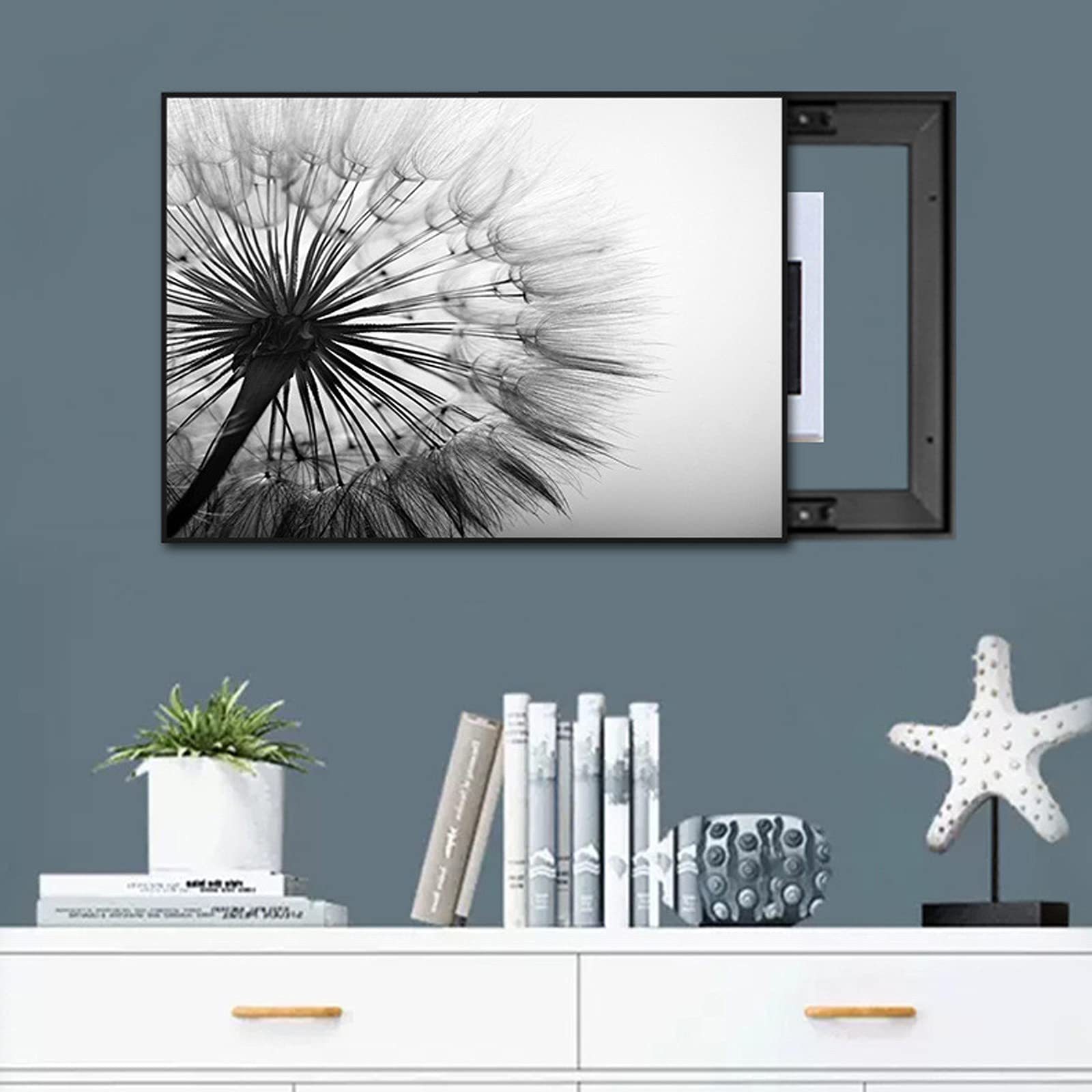 Pintura decorativa de caja de distribución, Cubierta de contador eléctrico Cubierta de caja eléctrica decorativa moderna Caja de medidor eléctrico extraíble Cubierta simple Contadores Decoración Ocult