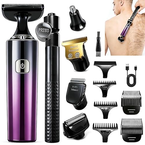 Electric Mens Back Shaver Body Trimmer Hair Groomer 5 in