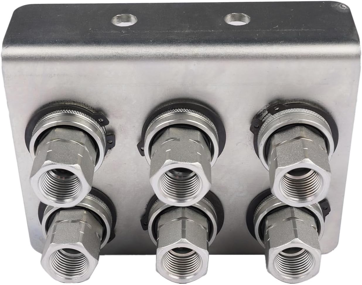 TL39-B 1/2'' NPT Hydraulic Couplers with Break Away Mounting Bracket & Six Couplers Ag Push/Pull Hydraulic Quick Release Coupling TL39-B-6