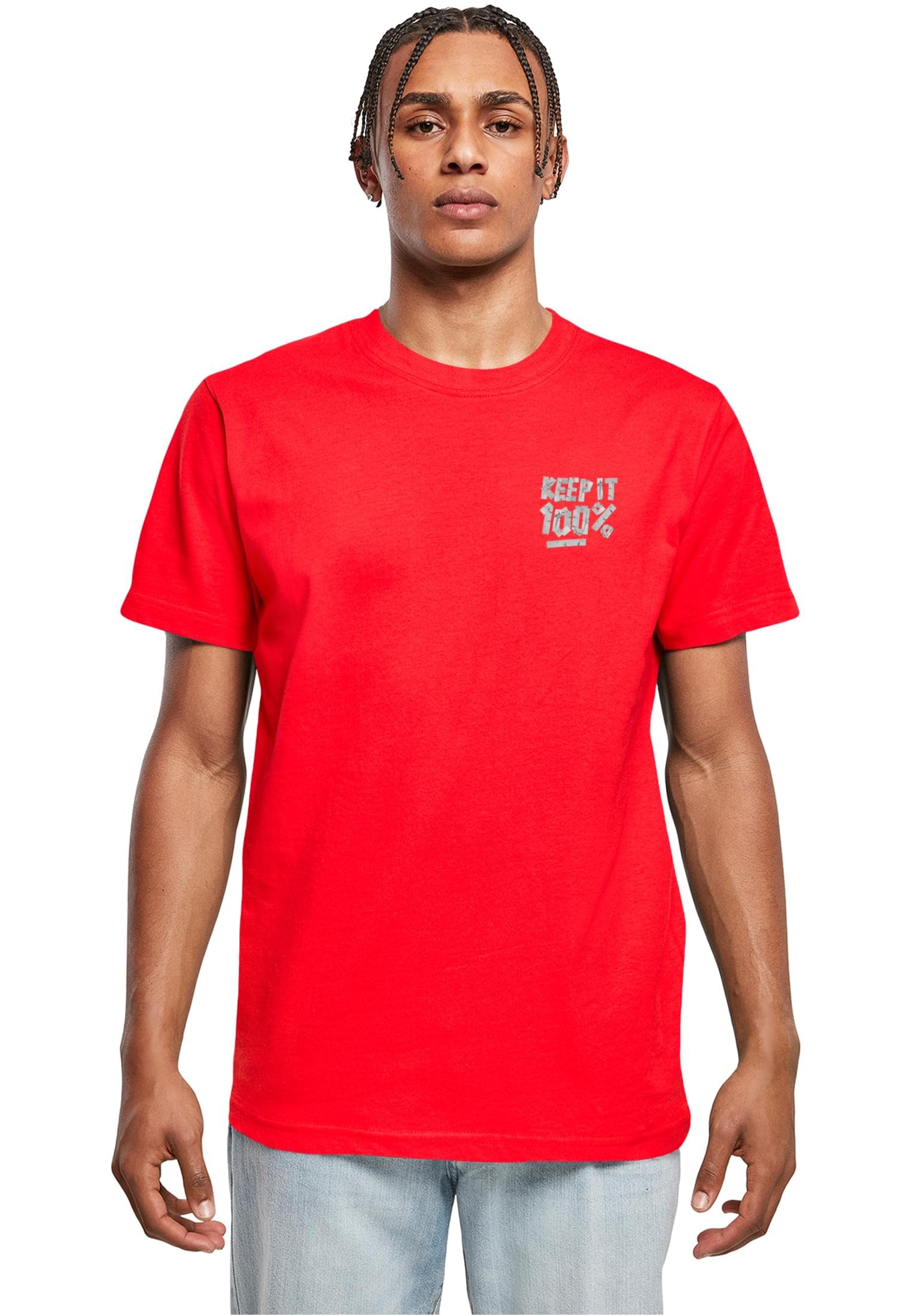 Mister Tee Keep It 100% Tea, Cityred, XXL
