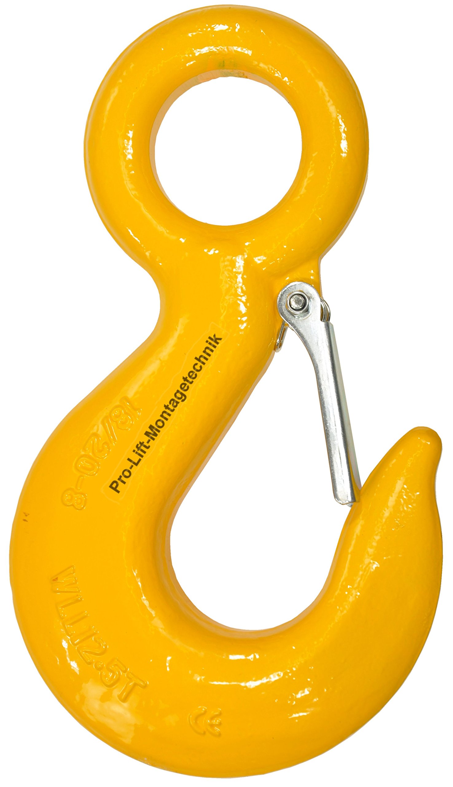 Montaggio Lift Pro Ingegneria 12,5t gancio completa, occhiello, Trappola per sicurezza in lamiera d' acciaio, SL 39, 01103