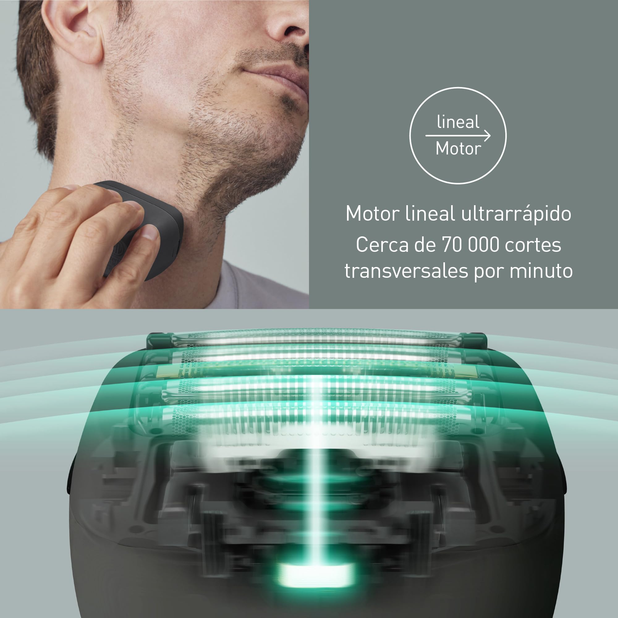 Panasonic ES-PV3B-K803 Serie 900s Afeitadora, Afeitadora Eléctrica de 5 Hojas para Uso En Seco y Húmedo para Hombres, Sensor De Barba Responsivo, USB-C, Estuche De Transporte, Negro Mate