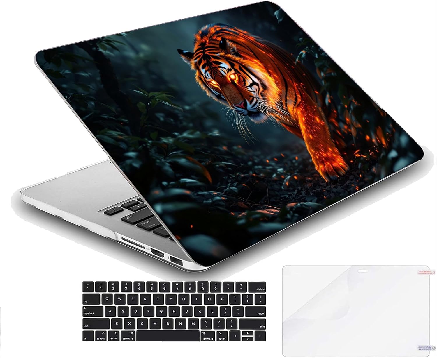 Compatible with MacBook Neo 13-inch, Hard Shell Case with Keyboard Cover and Screen Protector (A3404 A18 Pro chip, 2026 Release) - Tiger MC21748