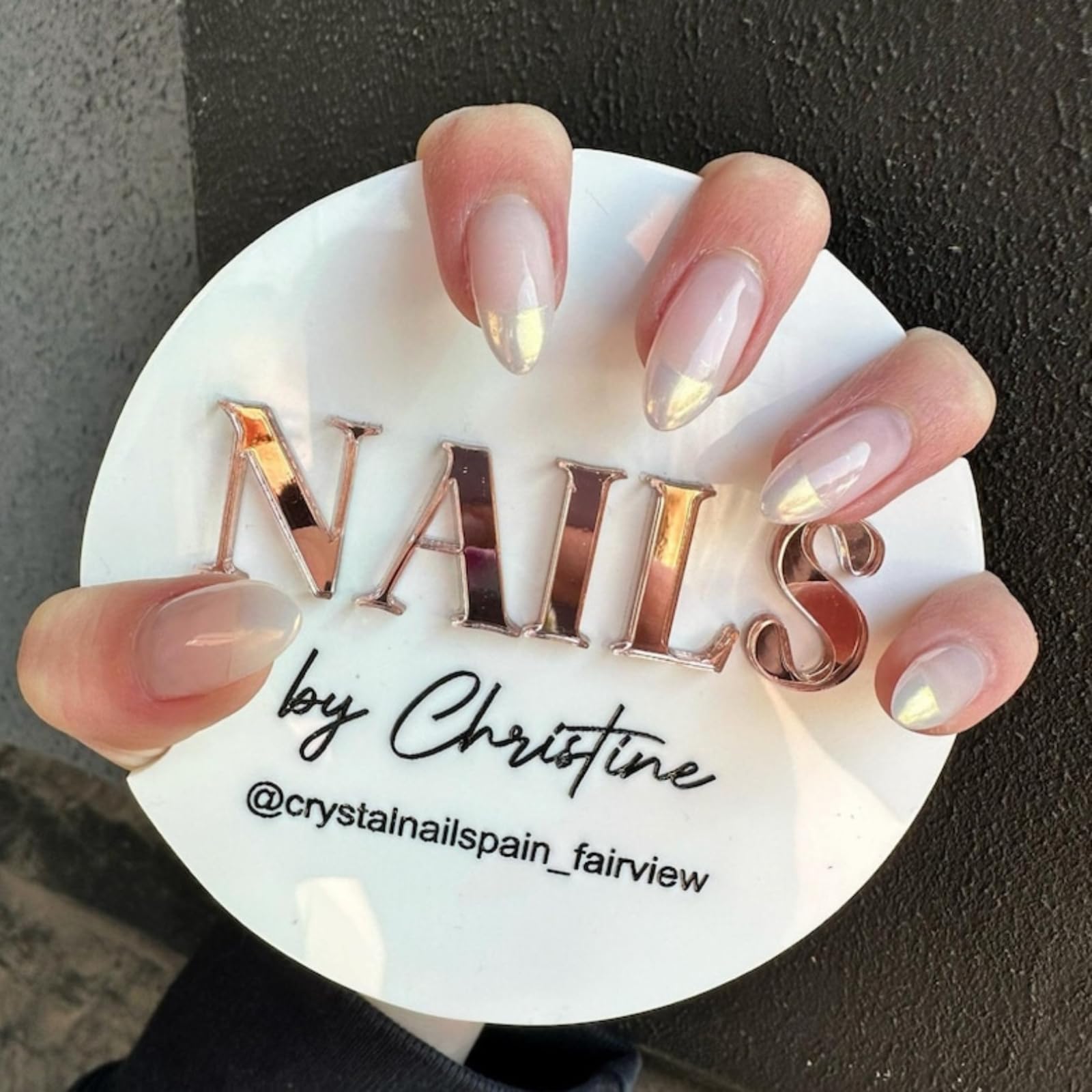 Custom Nail Art Makeup Palettes,Personalized Nail Art Tray for Pictures,Custom Nail Photo Props,3D Acrylic Nail Tech for Salon Nail Display,Nail Art,Gifts for A Nail Artist (frosted)