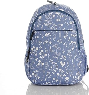 فورس شنطة ظهر للجنسين | نمط زهور ازرق اصدار جديد 2024 لاب توب 15.6 انش مقاومة للماء بنسبة 100% مبطنة بالفوم حقائب للنساء والرجال وطلاب المدارس الجامعية 44 × 30 18 سم FNE07