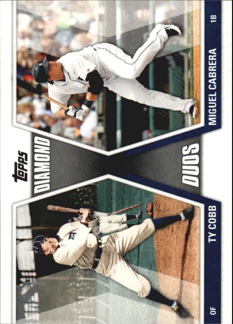 2011 Topps Baseball Diamond Duos #DD-CC Ty Cobb/Miguel Cabrera D