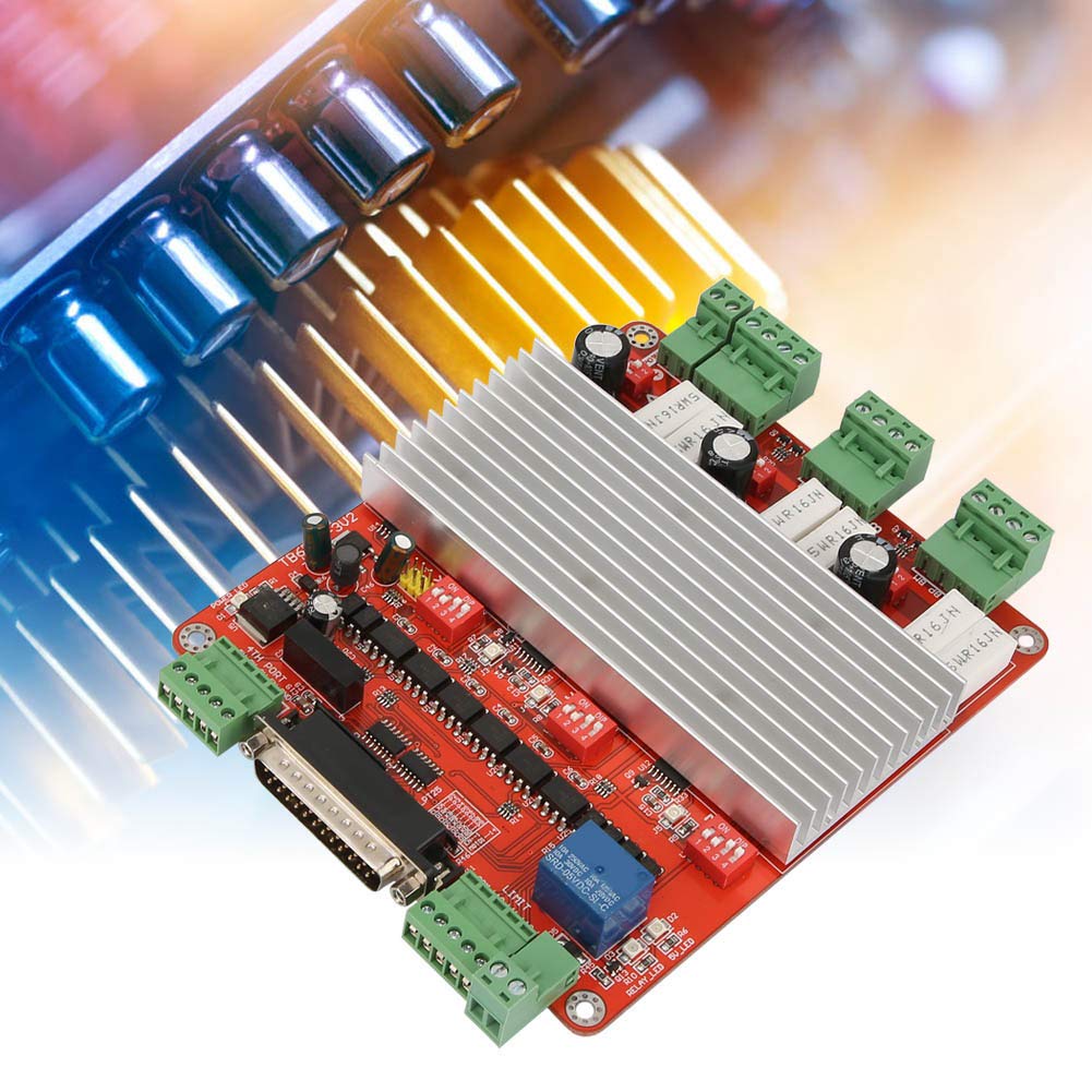 Hyuduo Schrittmotortreiber, TB6560 3-Achsen-Motortreiberplatine mit Optokoppler-Isolierung, 0,8 Bis 3,5 A Einstellbarer Strom, 4 Arbeitsmodi, für CNC-Fräser -Benutzer