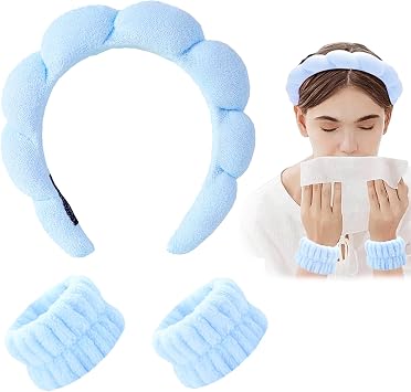 Fascia Larga Per Capelli In Cotone All'uncinetto – Protezione UV – Versatile, Usata Anche Come Sciarpa O Cintura – Beige