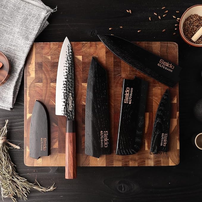 Set Cuchillos Cocina 5 Piezas Acero Inoxidable Alto Carbón miniatura 3