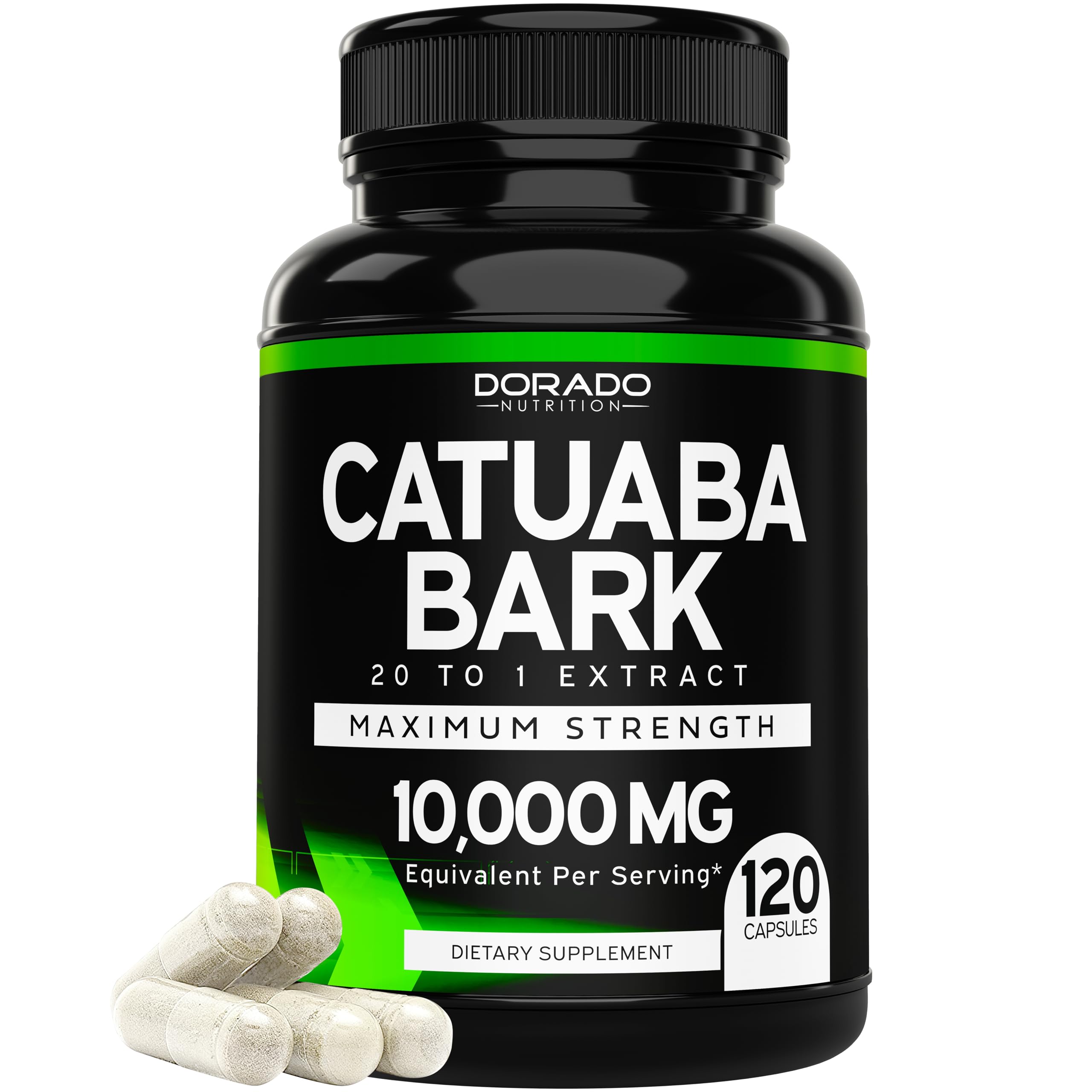 Buy Catuaba Bark Extract 10,000mg Per Serving (120 s) (Erythroxylum