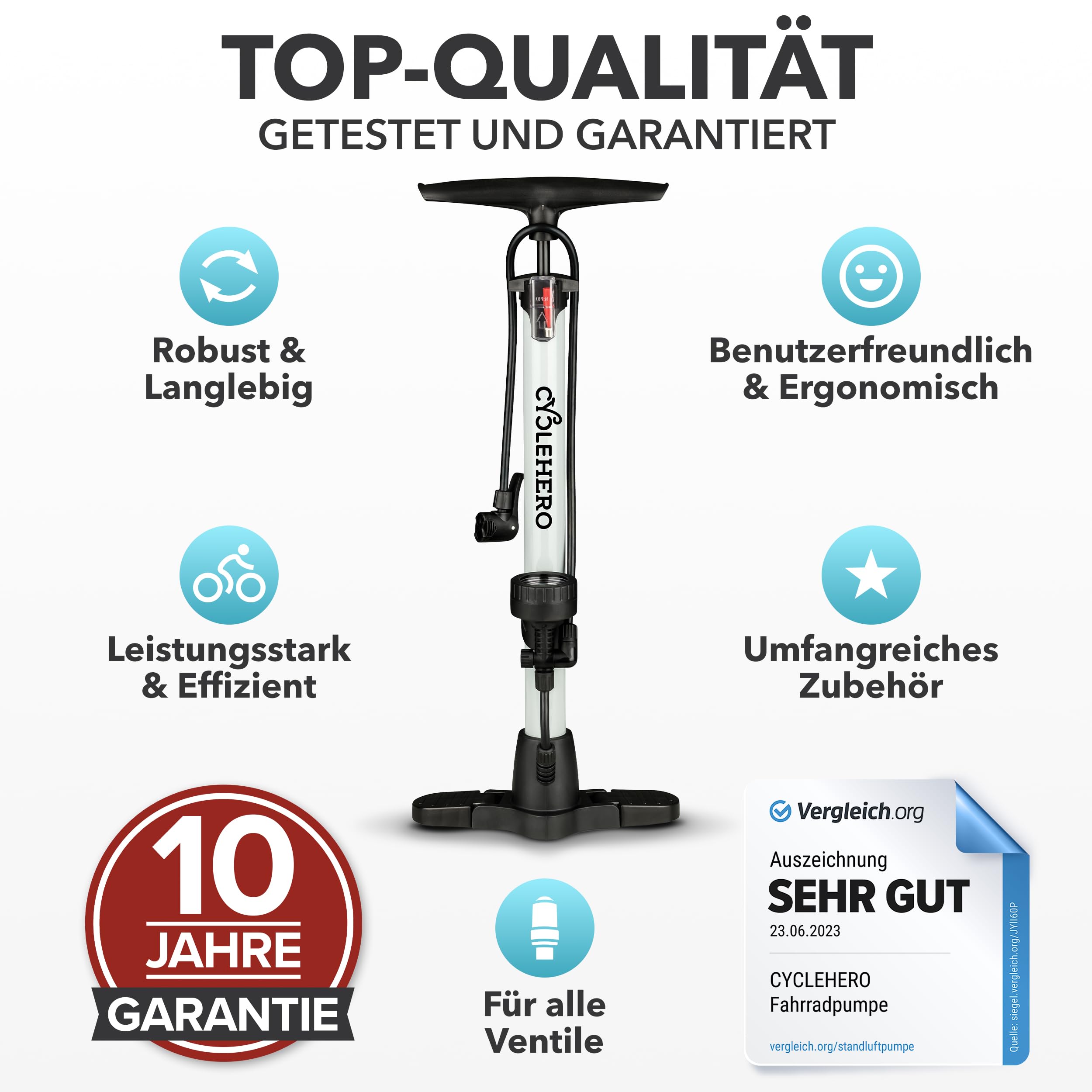 Pompka rowerowa na wszystkie zawory * bardzo dobry test - wydajna pompka rowerowa do roweru – pompka do roweru z zaworem francuskim – pompka stojąca z manometrem – pompka stojąca