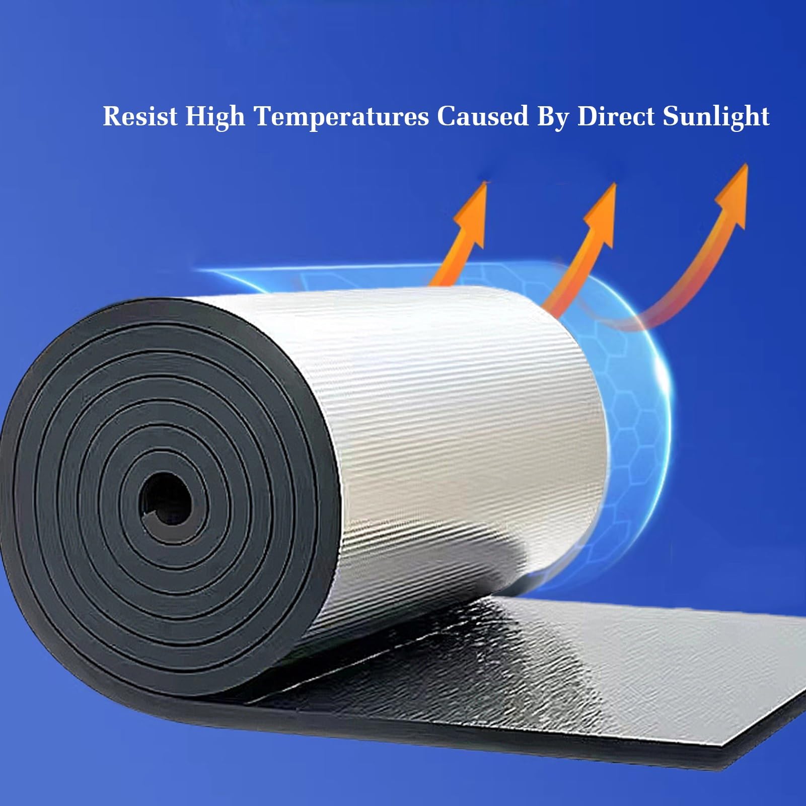 Tapete de aislamiento acústico – Aislamiento de aluminio autoadhesivo de algodón para paredes, suelos y techos, escudo de espuma reflectante