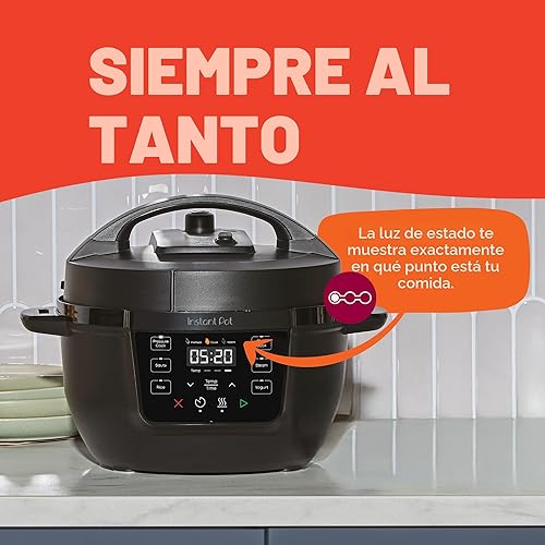 Miniatura 5 de Instant Pot 4QT RIO Mini Multicocina 7 en 1, Olla a Presión, Cocción Lenta, Saltear, Vapor, Arrocera, Yogur y Calentador, Negro, 4 Cuartos