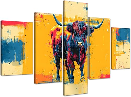 Miniatura 20 de 5 piezas de pintura sobre lienzo ardiente de fénix dibujado en estilo heráldico fuego fénix arte de pared vintage impresiones obras de arte arte