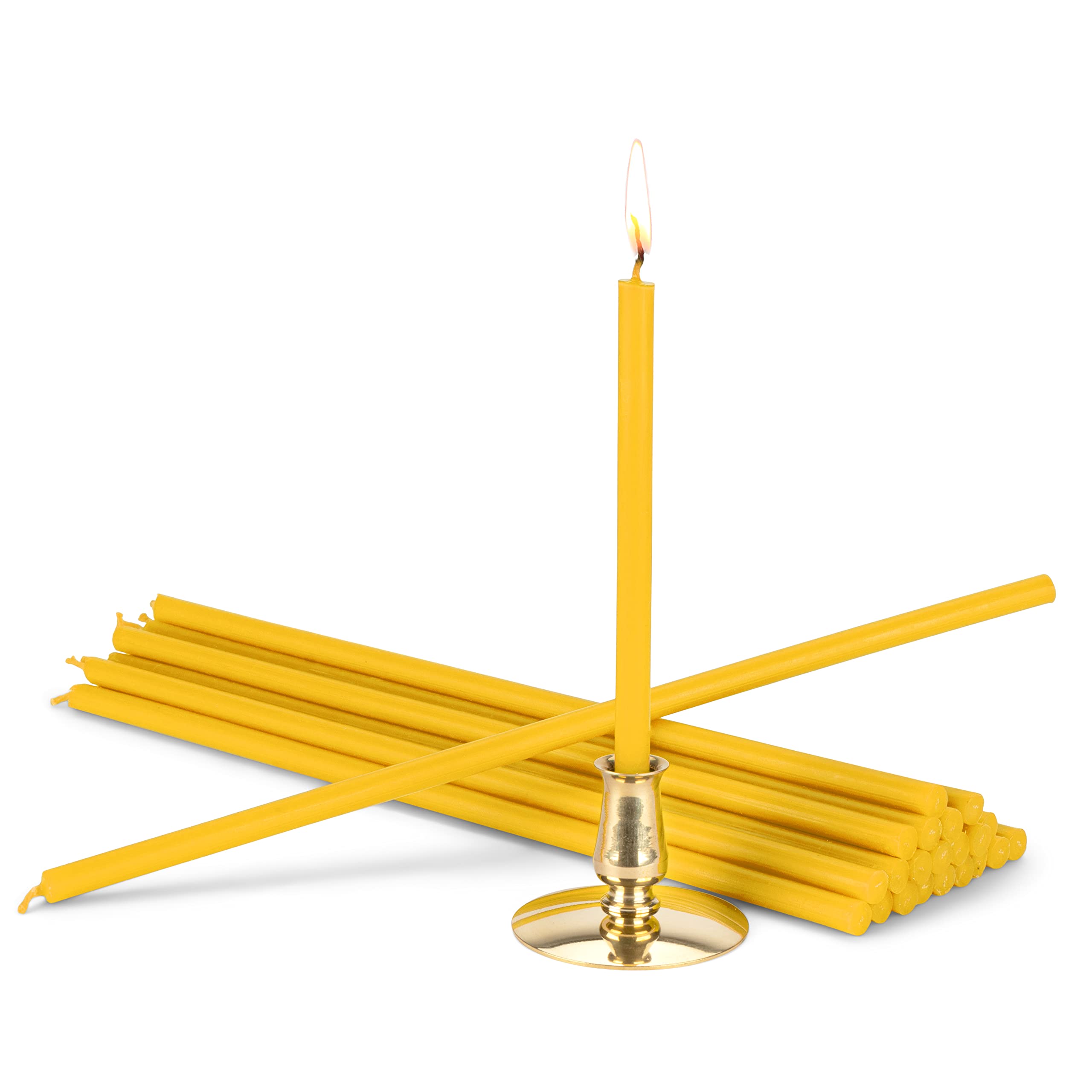Bougies d'offrande jaune NKlaus pour vos moments de méditation spirituelle
