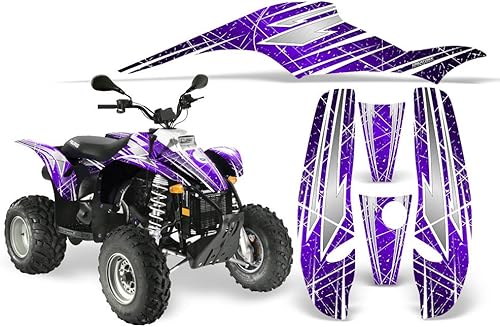 creatorx Polaris Trailblazer calavera Chief Scrambler gráficos Rockin 80s Color Morado