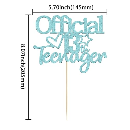 Miniatura 2 de Gyufise 1 paquete oficial para decoración de tartas para adolescentes de 13 años, decoración de pastel de cumpleaños de 13 años, suministros de