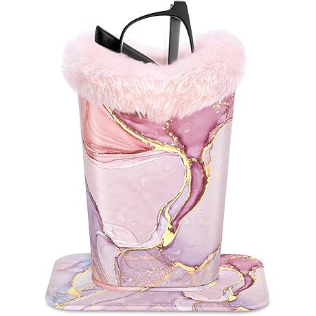 Plush Eyeglass Case Holder With Magnetic Base