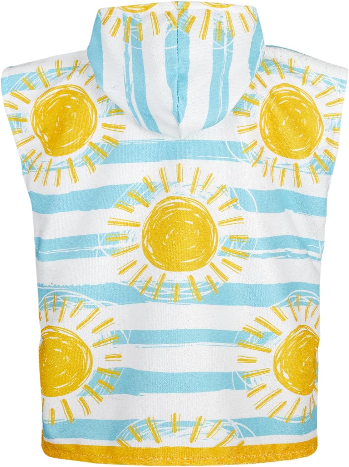 MissShorthair Hooded Beach Towel for Kids, Cute Towel Poncho Boys&Girls, Swim Changing Robe, Surf Poncho, Microfiber Bath Towel with Hood Toddler 7-10 Years