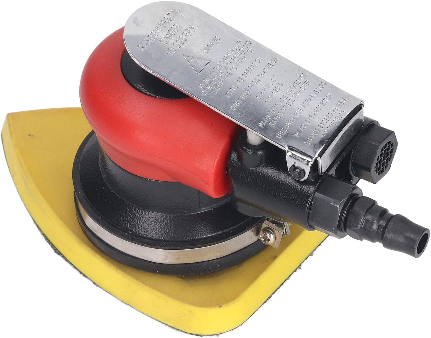 1/4in Air Powered Triangle Sander Polisher, Pneumatic Sander with 10000RPM High Speed and Press Switch, Long Vibration Sanding Machine for Wood Metal Fiberglass at 90PSI