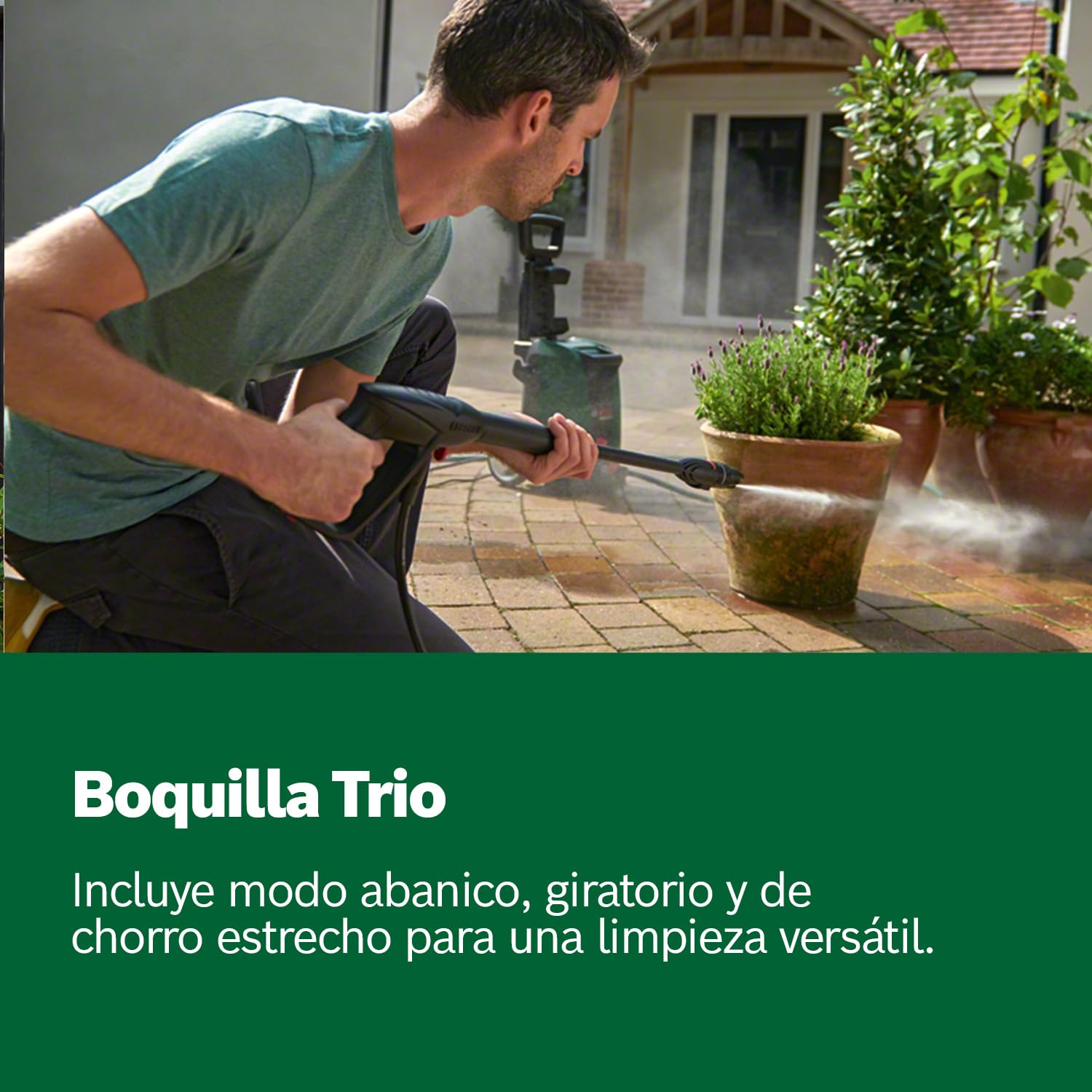 Bosch Hidrolimpiadora de Alta presión UniversalAquatak 130 | 130 bar de presión y 380 L/h (1700 W); incluye 2 boquillas, pistola, filtro, manguera de 6 m y cable de 5 m