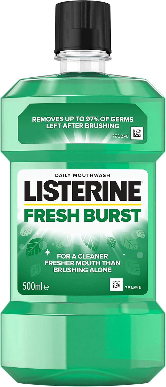 Listerine Antiseptic Fresh Burst Mouthwash, 500ml Buy Online at Best