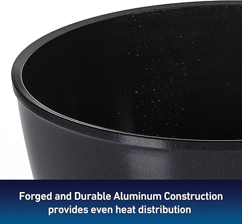 Miniatura 8 de Oster Hawke - Juego de ollas y sartenes de cerámica antiadherente de aluminio de alta calidad sin PFA, con base de inducción