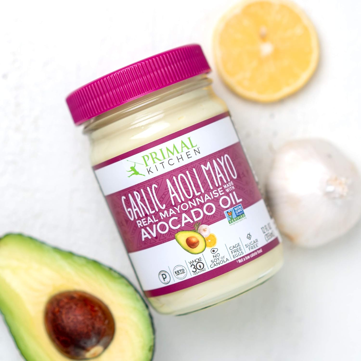 Primal Kitchen Condiment Dipping Sauce Kit with Avocado Oil Garlic Aioli Mayo, Organic Unsweetened Ketchup, and Organic Spicy Brown Mustard, 3 Count