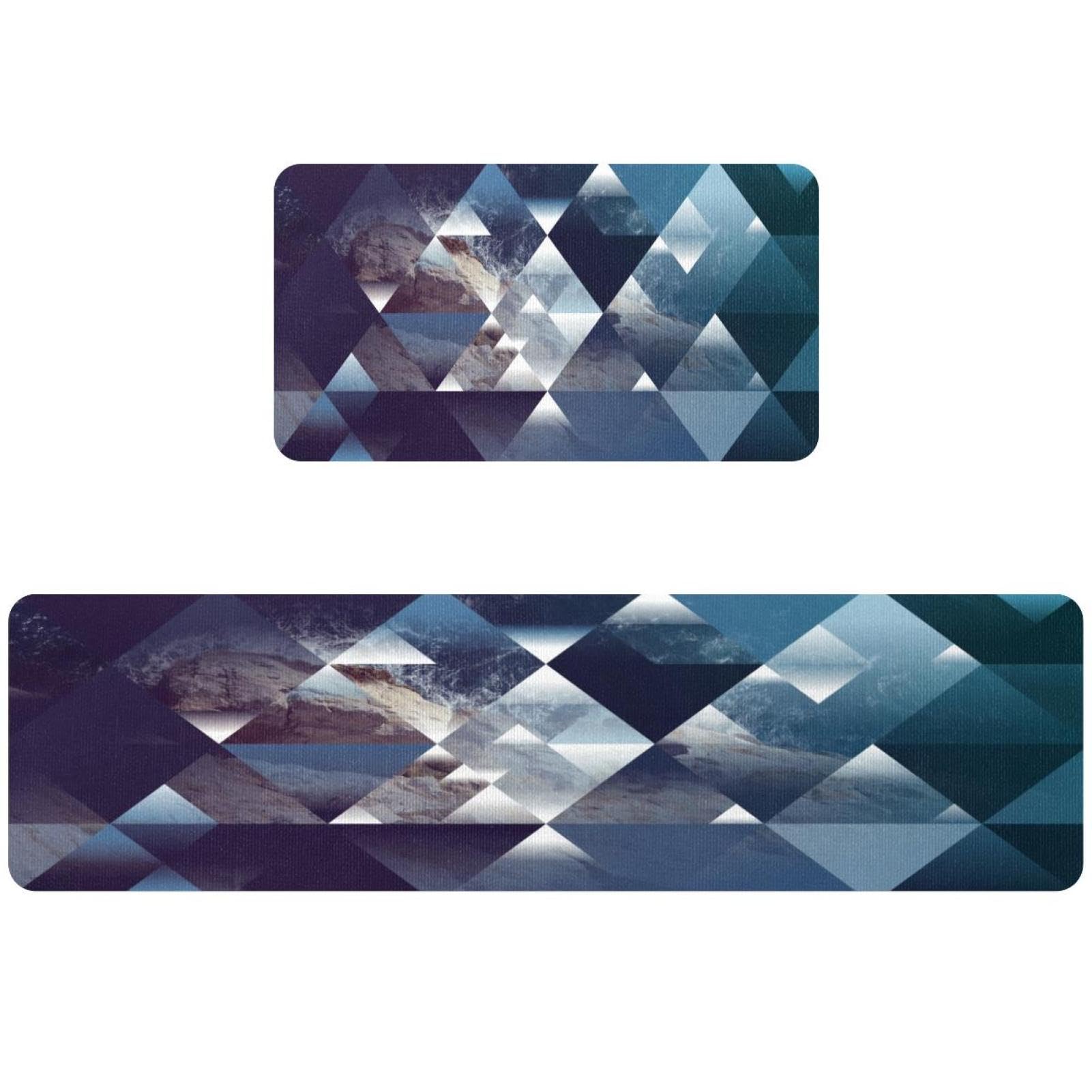 Tapis de cuisine lavables et absorbants lot de 2 tapis antidérapants design
