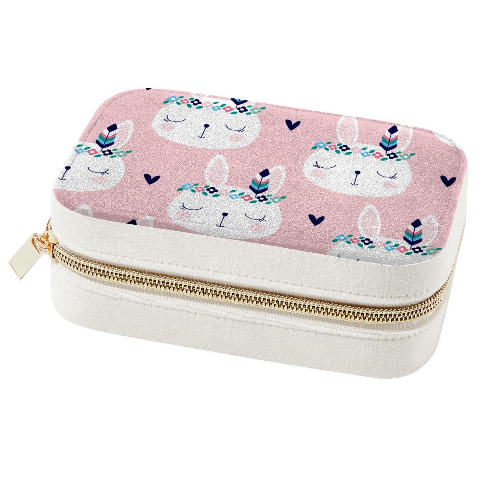 Boîte à bijoux cadeau demoiselle d'honneur avec motif lapin de Pâques original