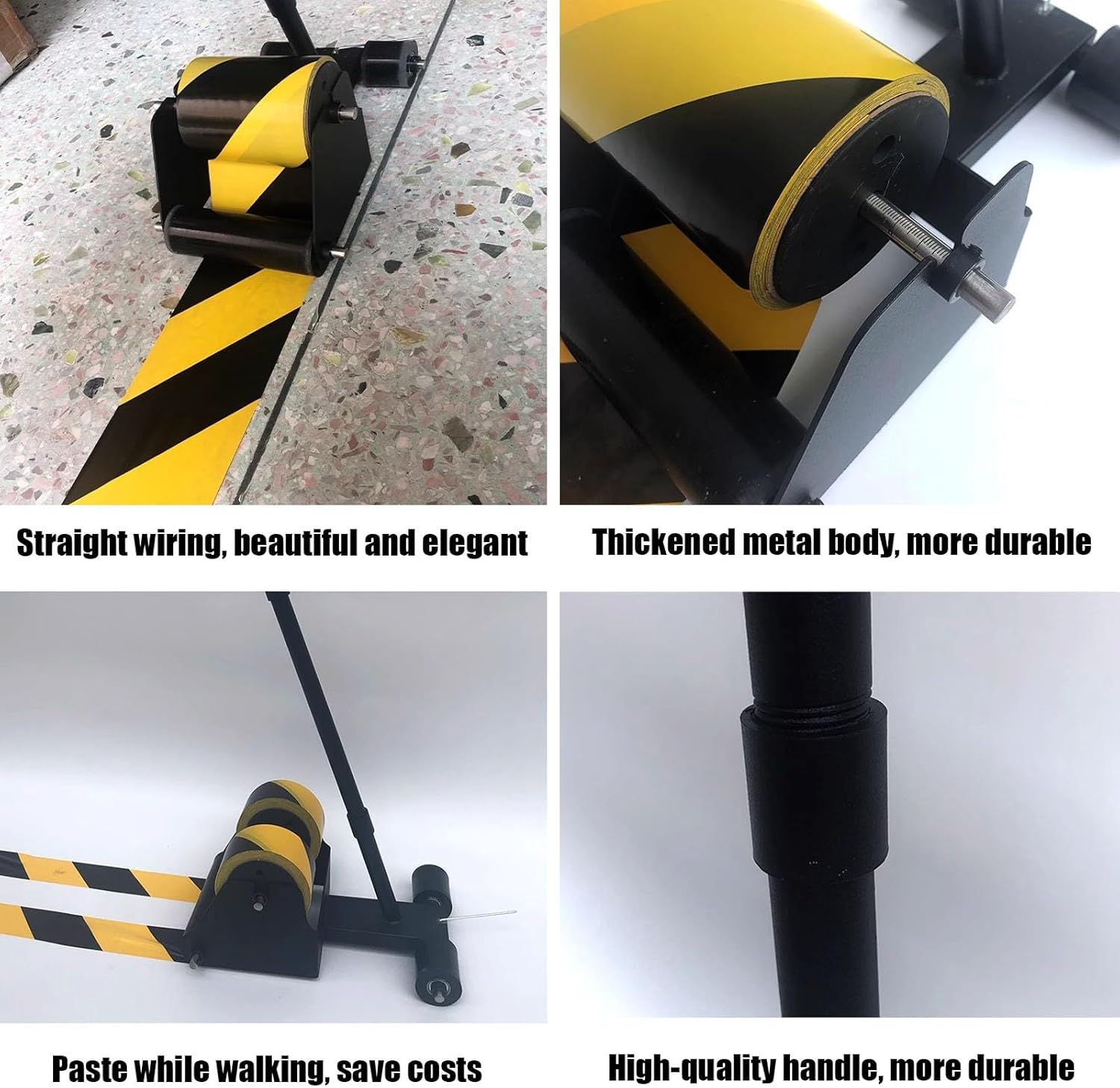 Floor Tape Applicator - Court Line Tape Machine Paint Applicator Sticker Applicator Tool - Fits Tape Up to 5.9" in Wide