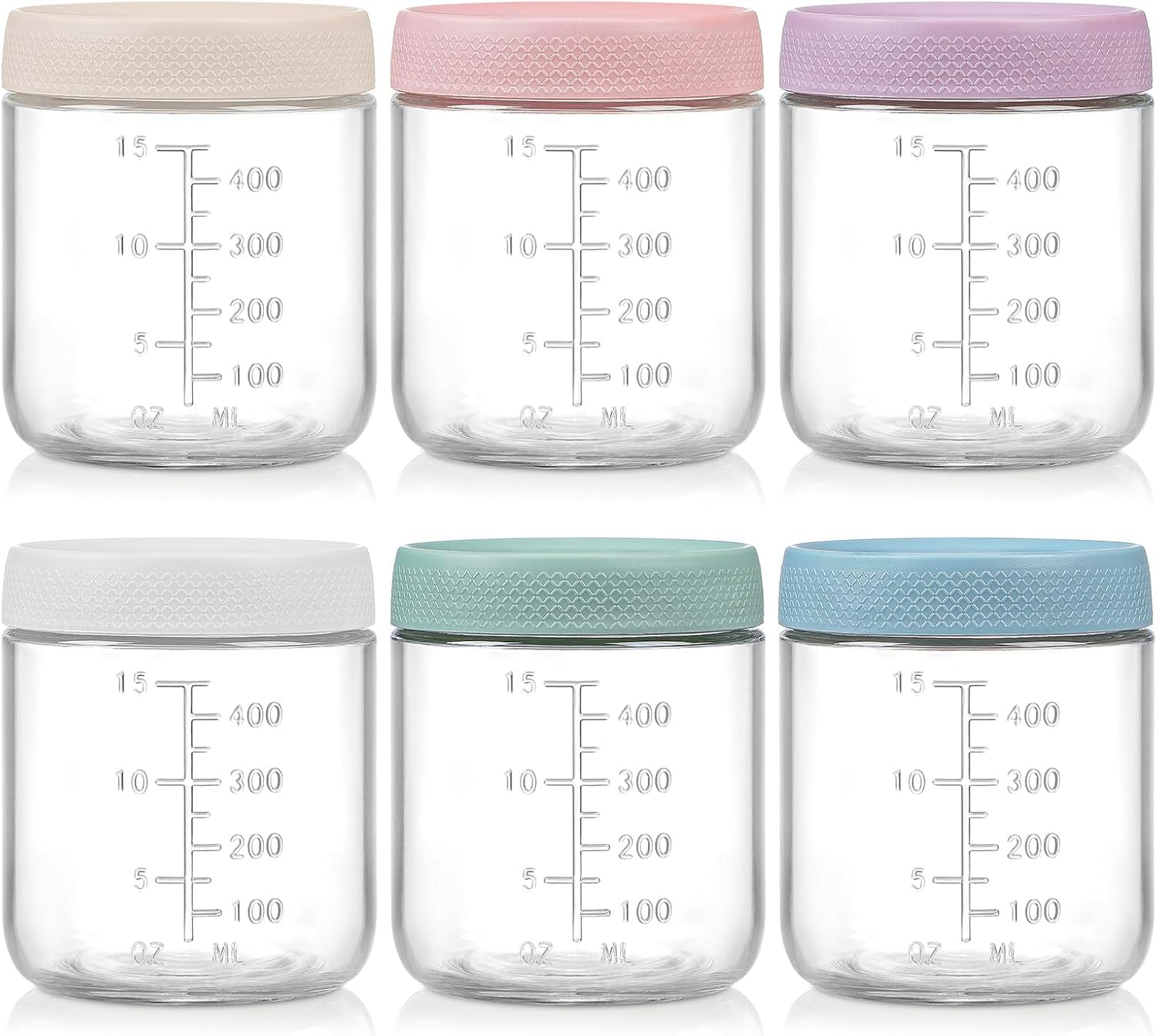 Glass Food Storage Containers,6 Pack Food Storage Containers,16 Oz Food Storage Storage Containers,ith LidsMicrowave Dishwasher Freezer Safe 100% Leak Proof for Seasonings,Jam,Soy Sauces