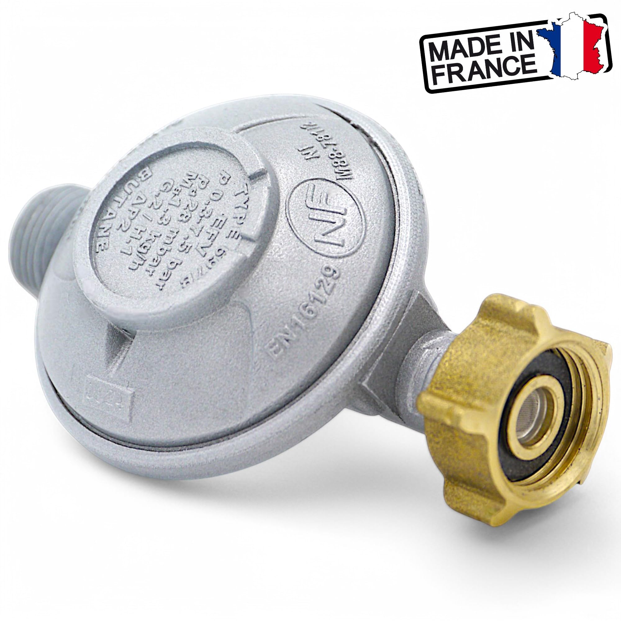 Détendeur Gaz Butane 13 kg Avec Tuyau butane 1m50 - Chauffage Gaz, Plancha Gaz, Barbecue Gaz, Plaque Gaz, Flexible Gaz Butane, Tuyau Gaz Butane, Détendeur Gaz Butane, Tuyau de Gaz