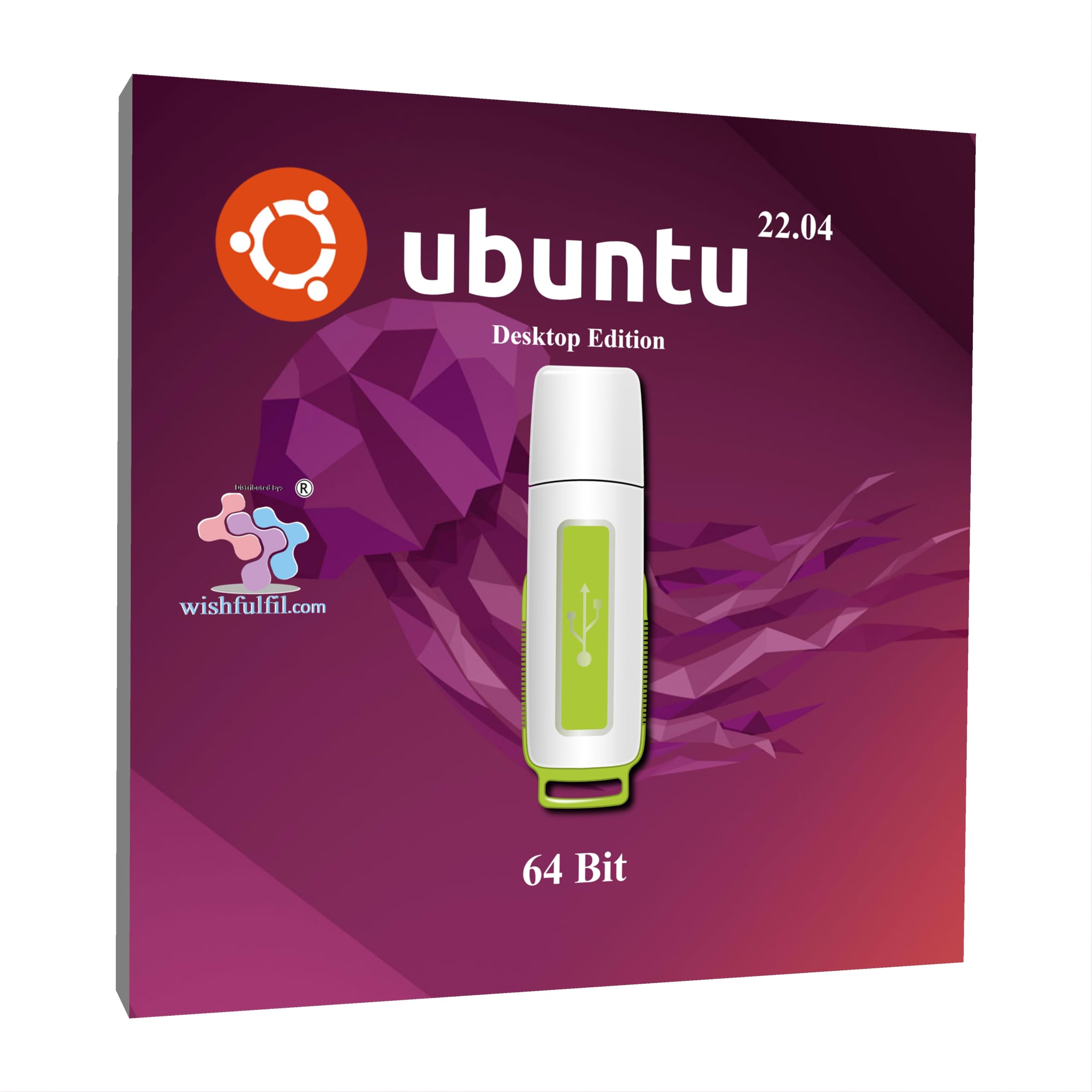 wishfulfil Ubuntu 22.04 GNOME 64 Bit Live Bootable Installation 32GB USB Pen Drive