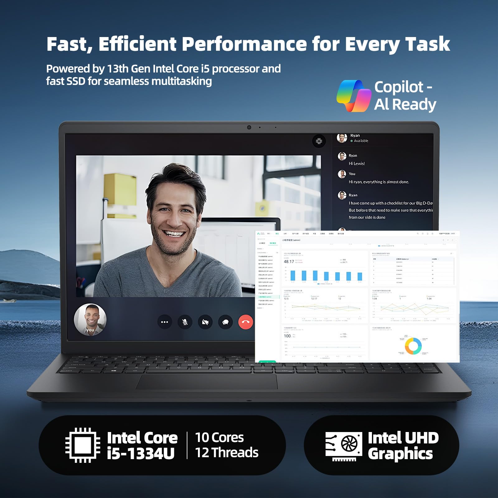 Dell Inspiron 15 Touchscreen Laptop for Business and Students