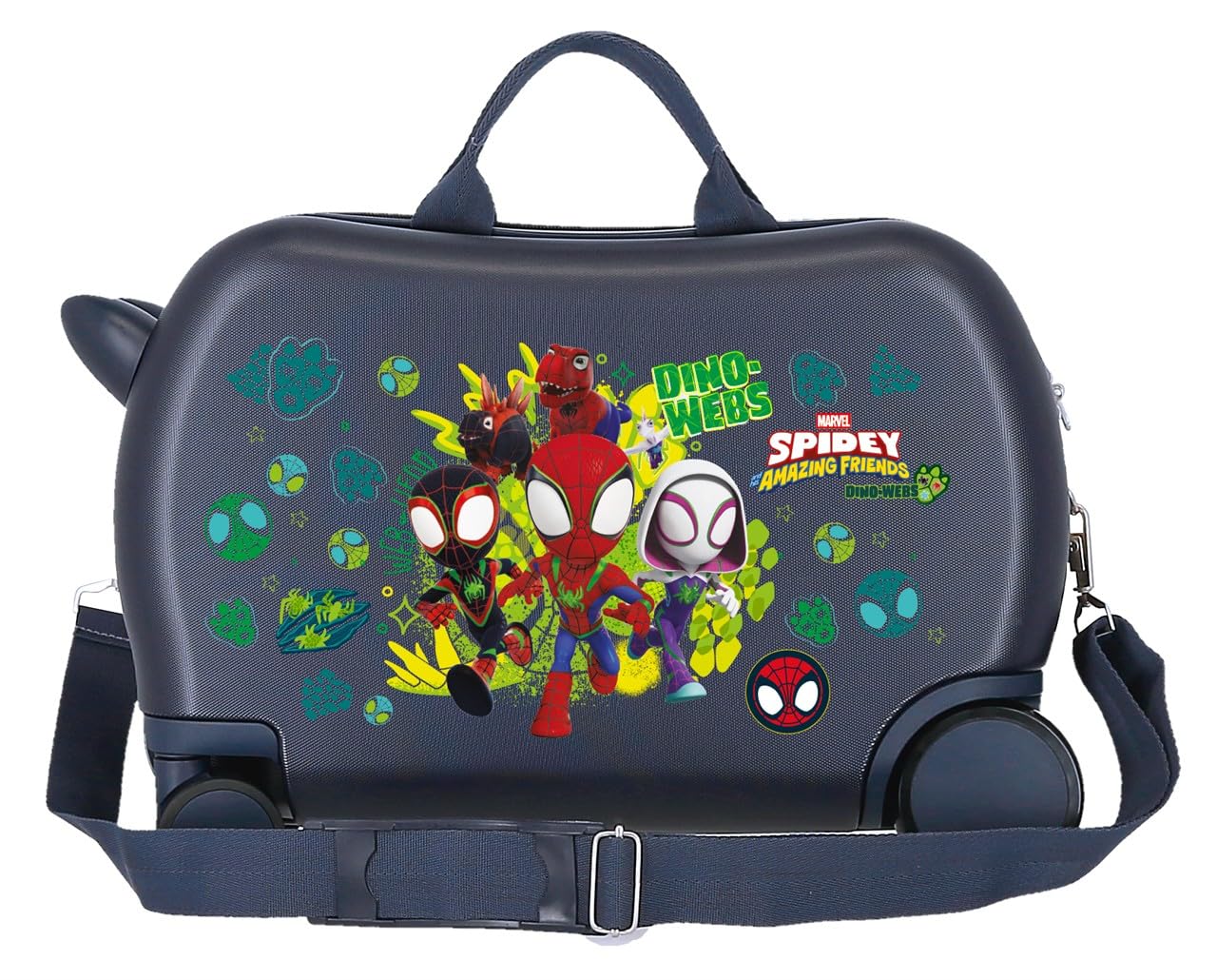 Joumma Marvel Dino-Webs walizka dziecięca niebieska 45 x 31 x 20 cm twardy ABS nr 24,6 l 1,8 kg 4 koła bagaż podręczny