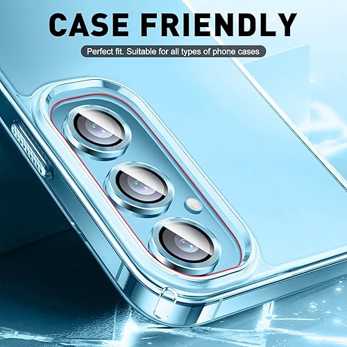 Miniatura 3 de LucBuy Protector de lente de cámara para Samsung Galaxy Z Fold 3, cubierta de cámara de vidrio templado Protector de pantalla Adhesivo de película