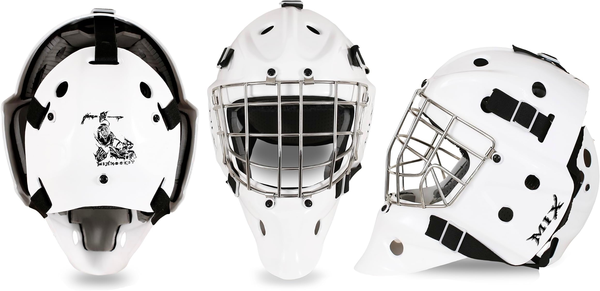 Mix MX3 Senior Goalie Mask – Engineered for Maximum Impact Resistance, Featuring Durable Construction and Enhanced Coverage for Consistent Performance Senior