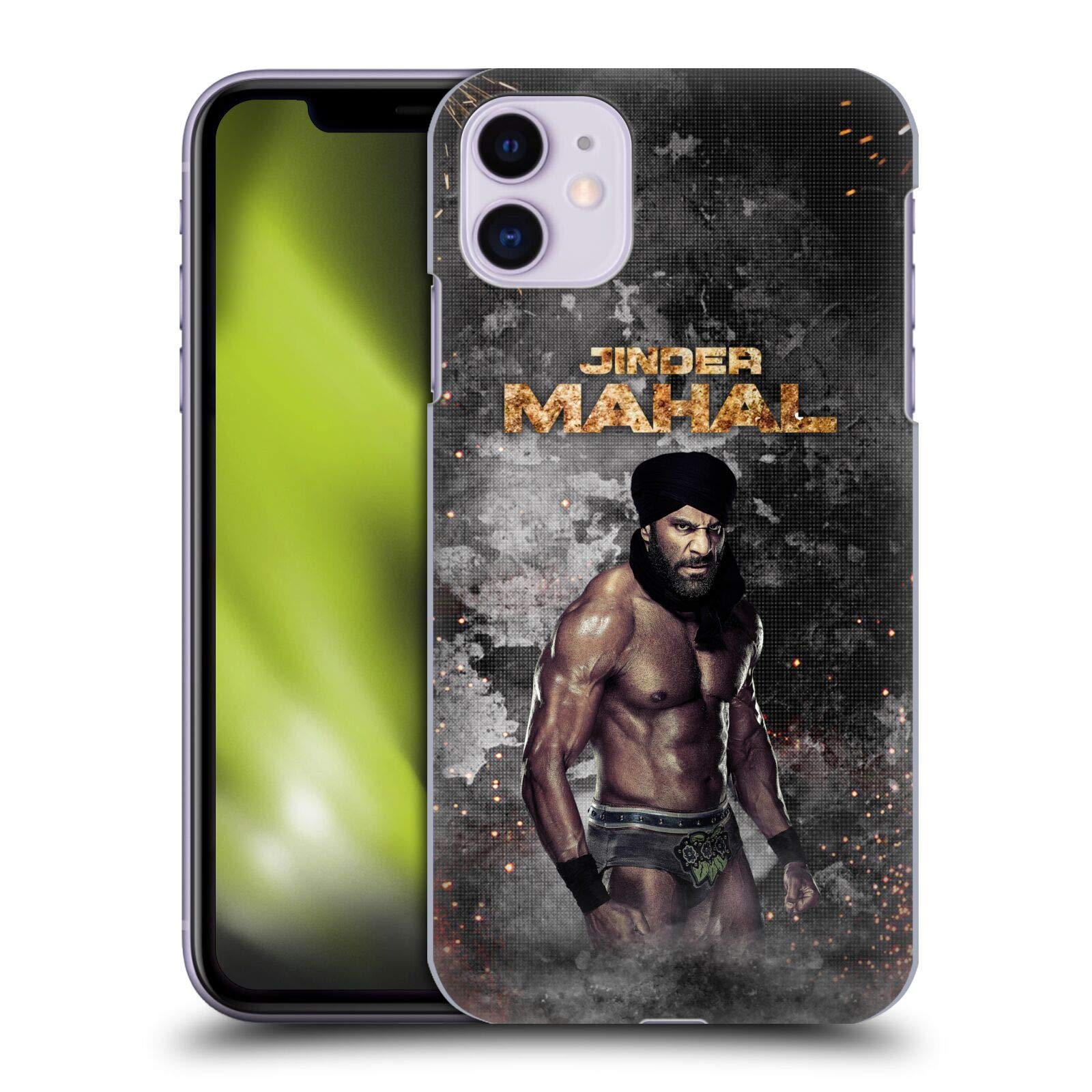Head Case DesignsOfficially Licensed WWE LED Image Jinder Mahal Hard Back Case Compatible With Apple iPhone 11
