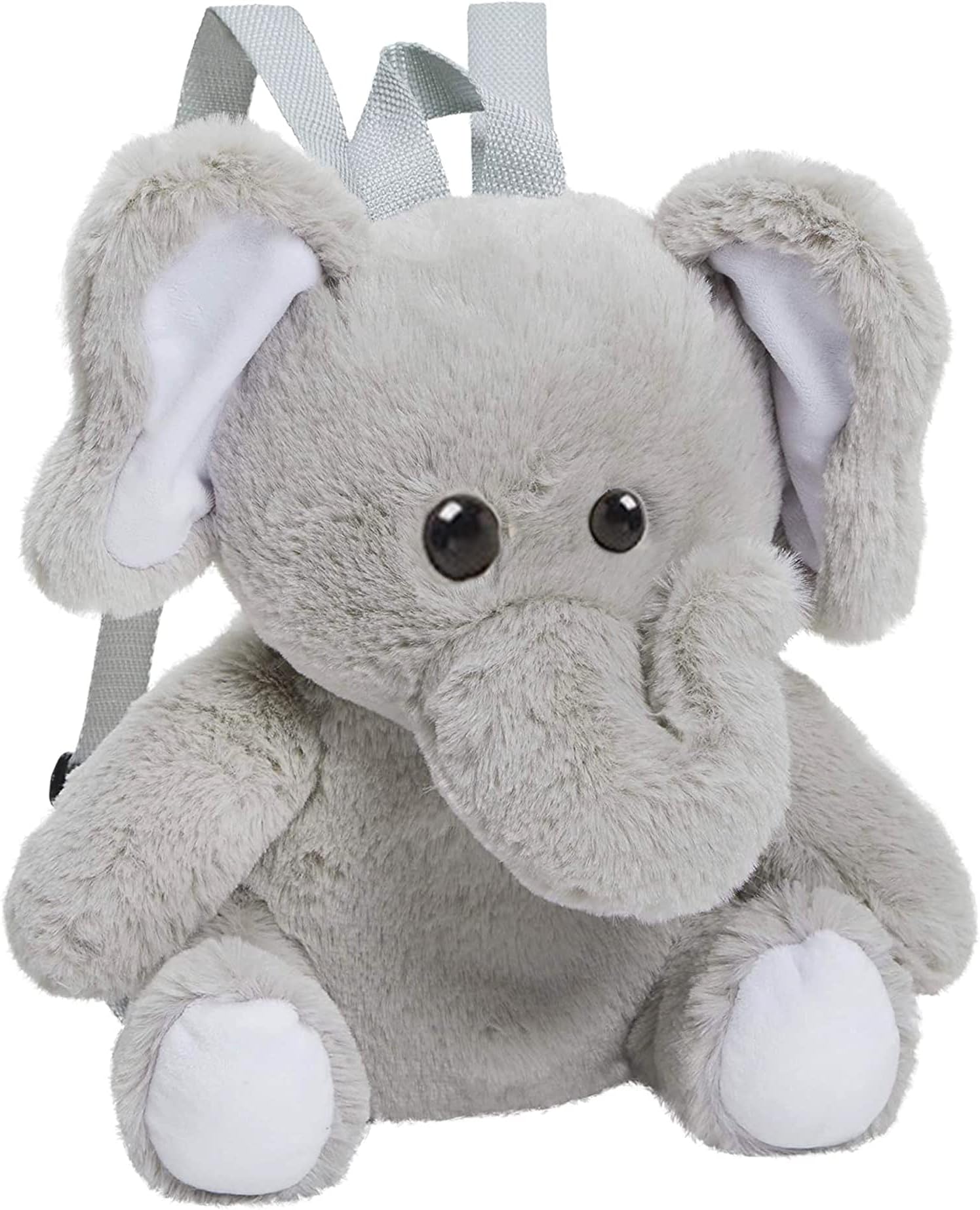 Frantic Kids Soft Animal Cartoon Travelling School Bag Printed Soft Plush 1 Compartment Backpack Boys Girls Baby for 2 to 5 Years Boys/Girls Nursery, Preschool, Picnic(FullBody_Grey_Nick_Elephant2022)