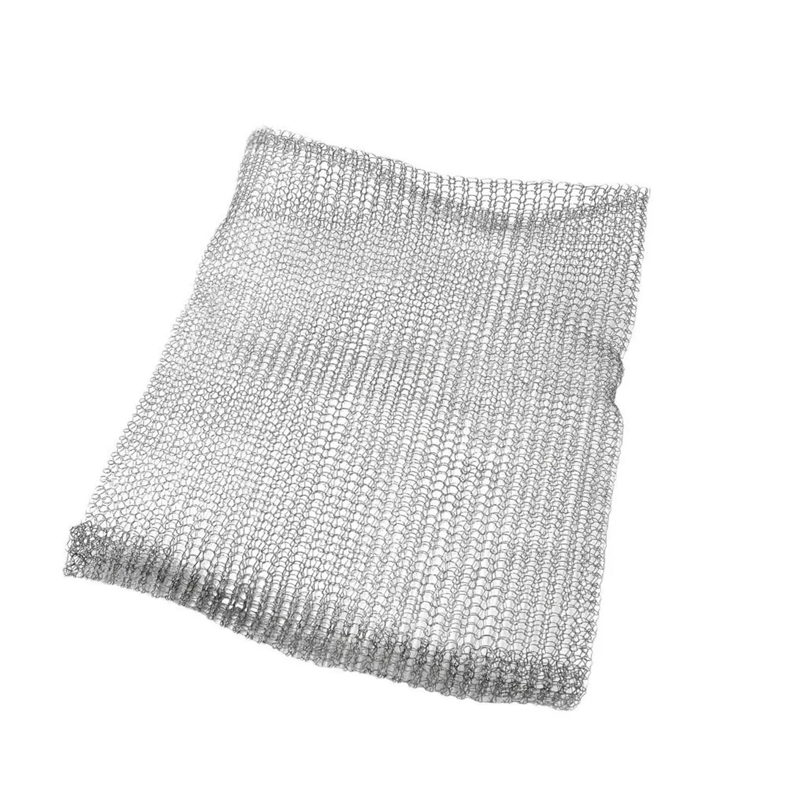 ZNJAMN 5pcs Stainless Steel Net Bag Dense Mesh Tear Resistant Plant Root Protection Cover Breathable Wire Cage for Plant Roots(13.78x13.78in)