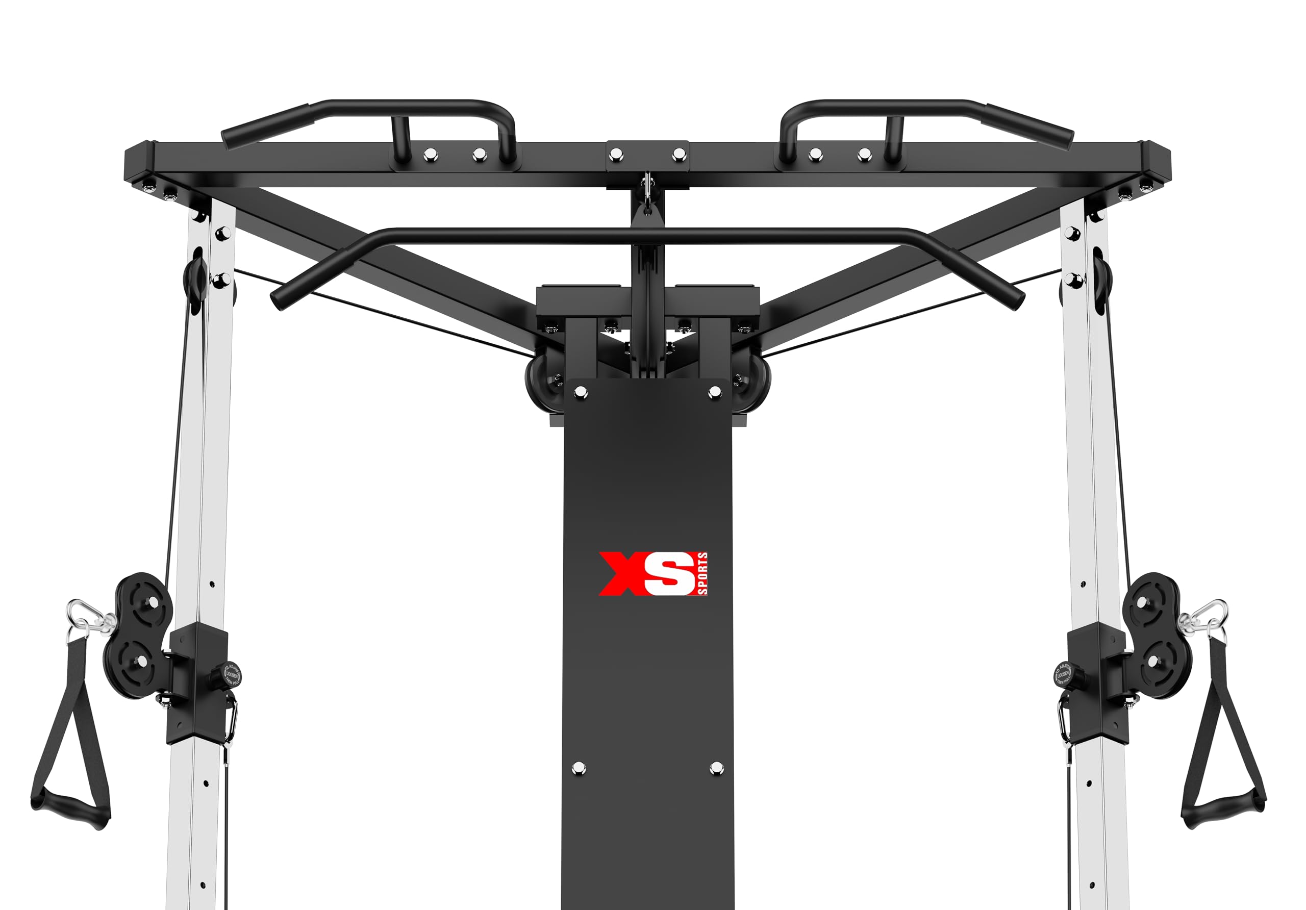 XS Sports Home Gym Cable Crossover Machine, High Low Dual Pulleys