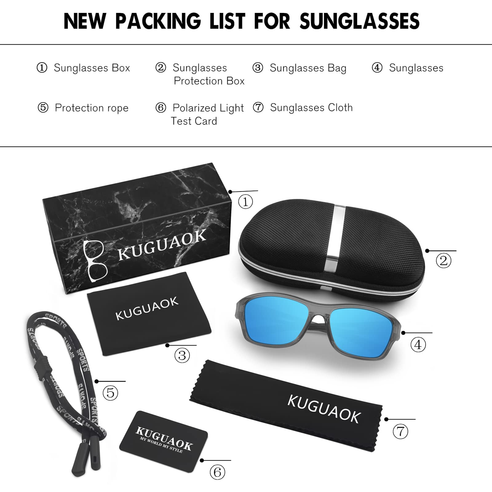 KUGUAOK Polarized Sports Sung...B098N3YTT8