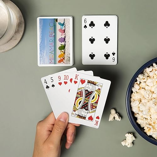 Miniatura 2 de Lantern Press Miramar Beach, Florida, coloridas sillas de playa (52 cartas, baraja de cartas de tamaño póquer con comodines)